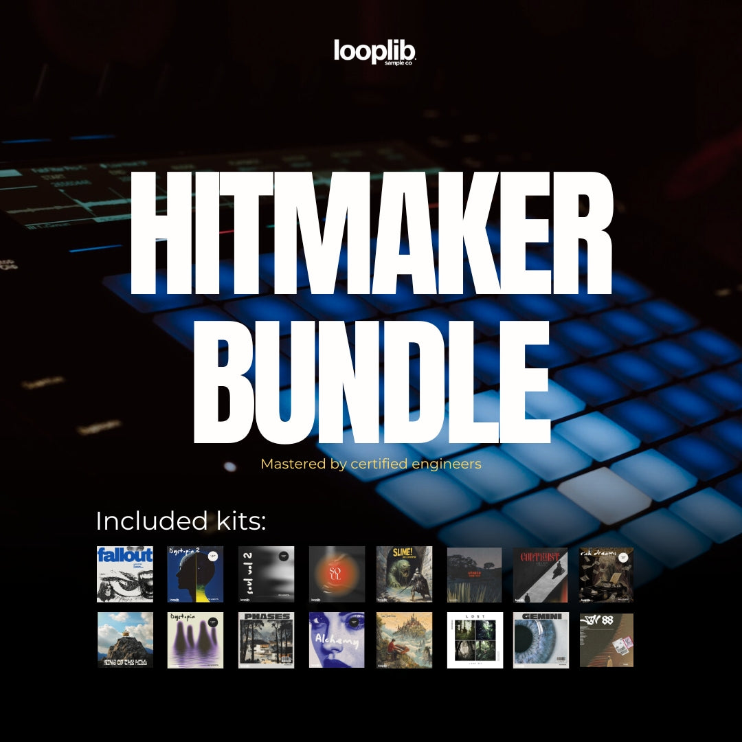 Hitmaker Bundle with 2000+ professional audio files including loops, samples, and MIDI for complete music production